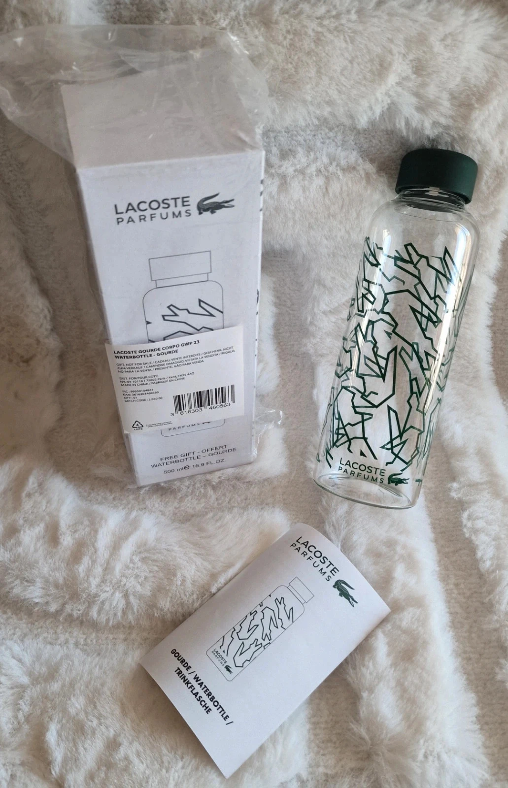Gourde Lacoste Parfums 500 ml neuve avec boîte